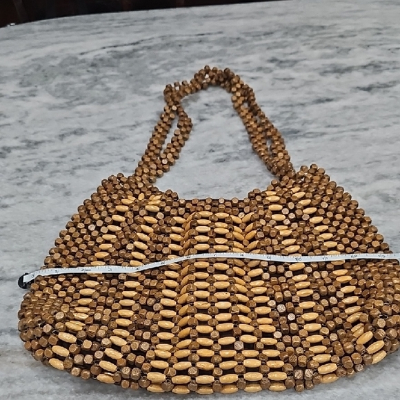 Elegant Brown Beaded Women's Bag - Picture 8 of 8